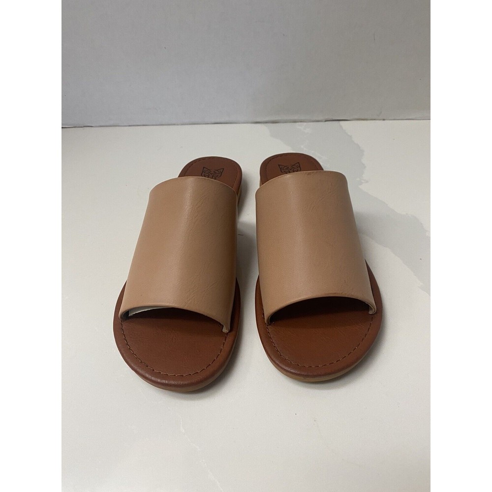 Leather Slide Sandals Blush Color The Beast Brand Size 5.5 - Picture 4 of 6
